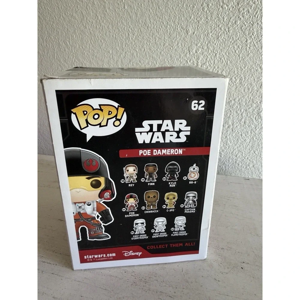 FUNKO Pop POE DAMERON STAR WARS 62 Vinyl Figure